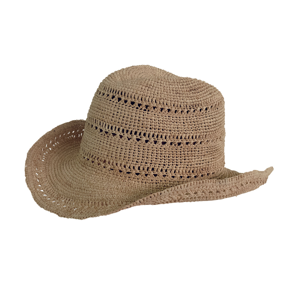 Chapeau homme en raphia cowboy