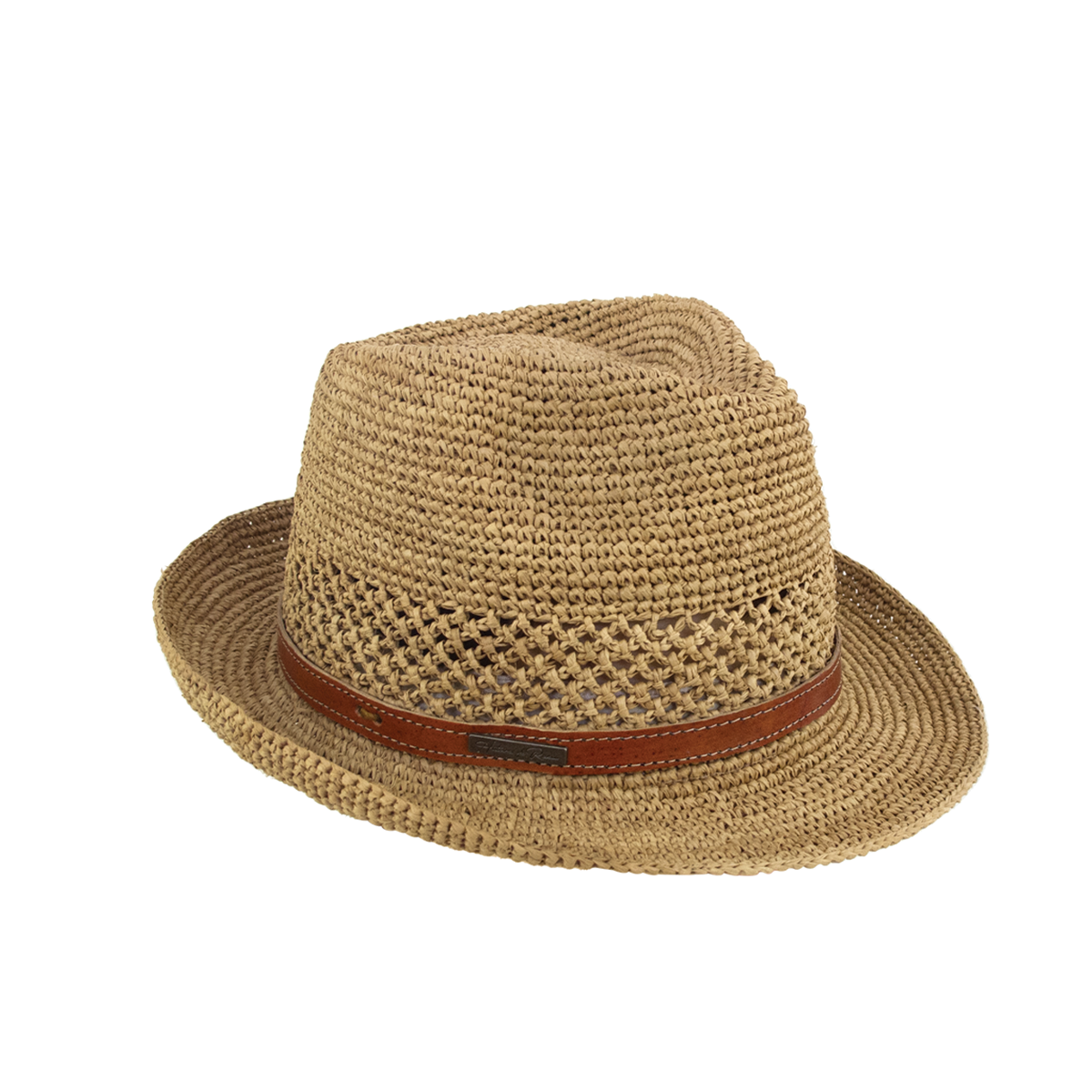 Chapeau borsalino en raphia femme