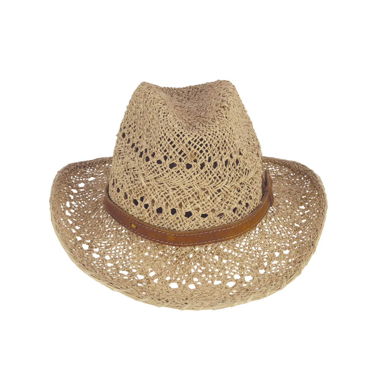 Chapeau en raphia cowboy 