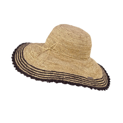 alt chapeau de paille capeline grand format pour femme en raphia