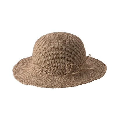 alt chapeau pour femme en cloche en paille et raphia fait main