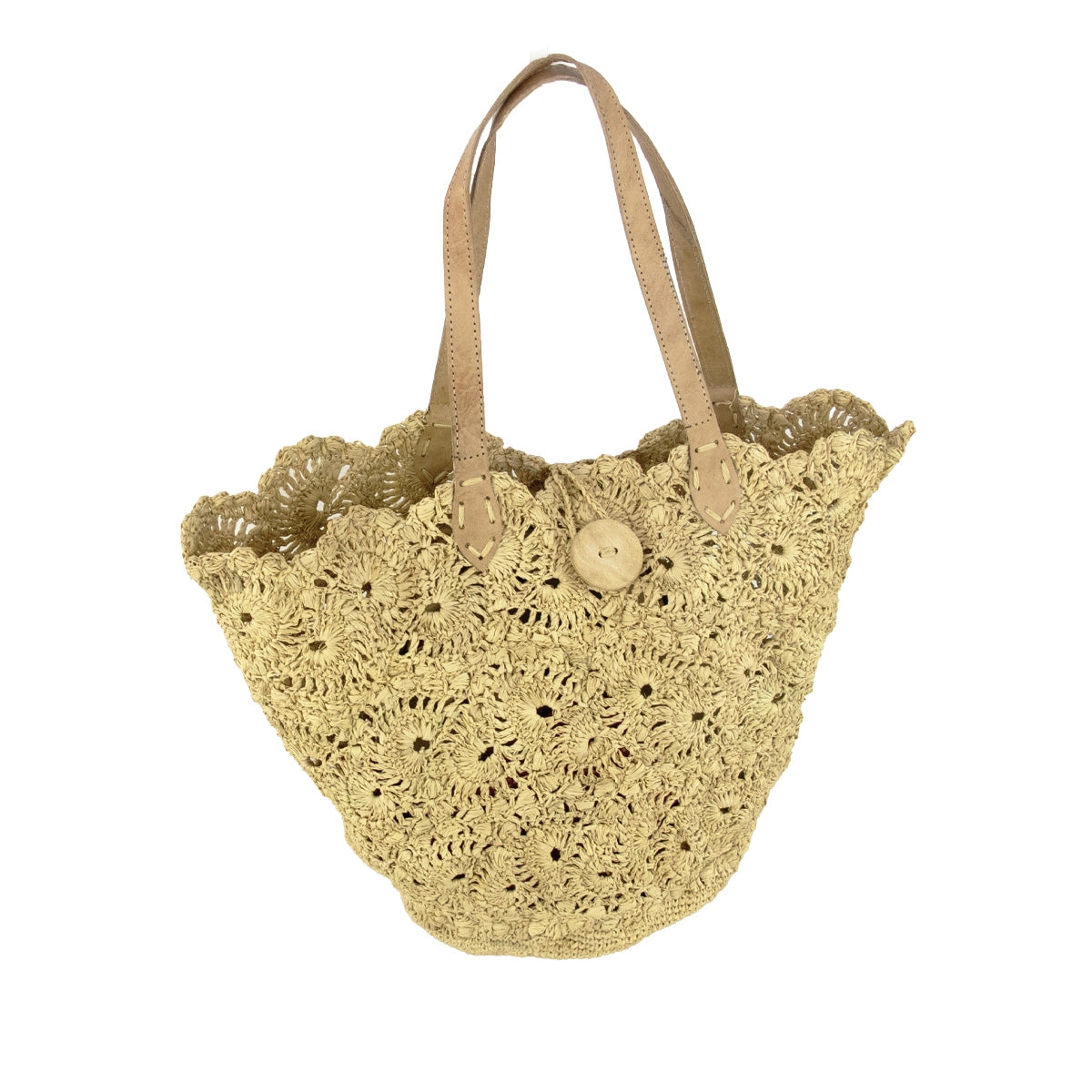 alt sac cabas madagascar pour femme en raphia fleuri